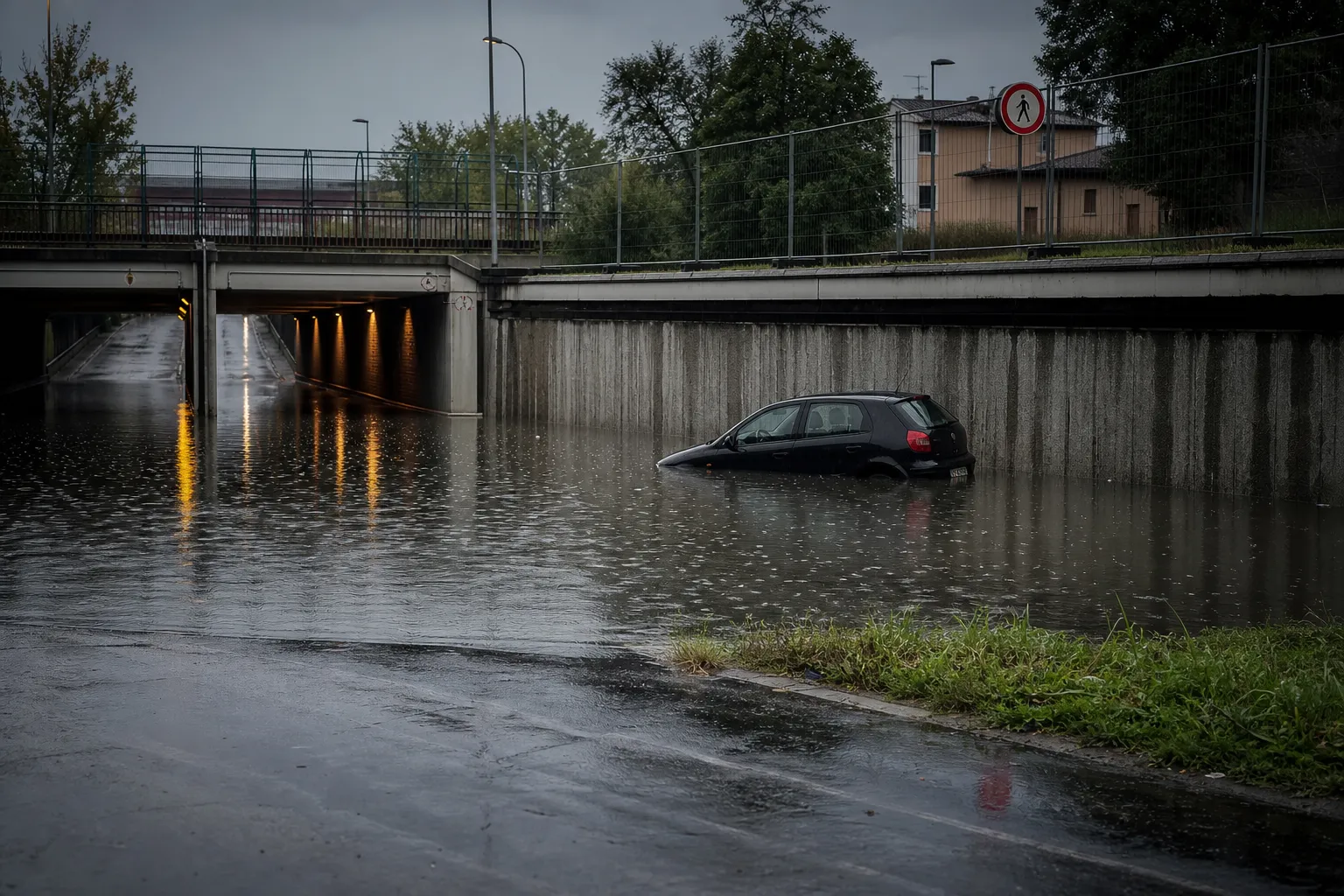 Woman drowns in car trapped by water in Italian underpass — ANSA English