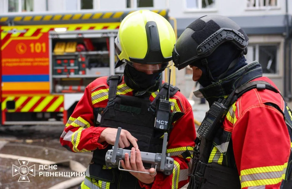 A Russian Shahed drone attacked a residential area in Rivne; there are casualties