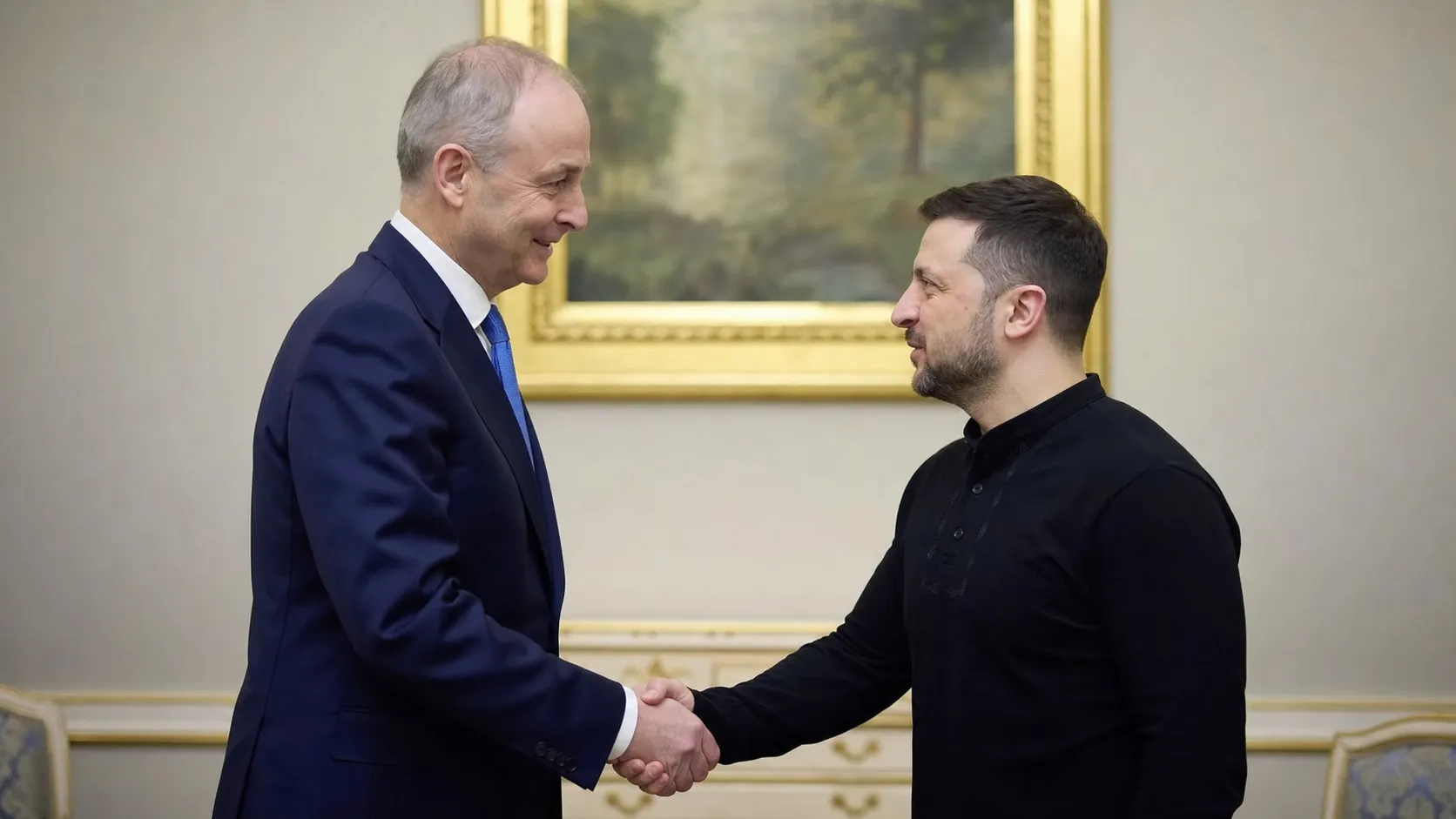 Зеленский встретился в Киеве с премьер-министром Ирландии Михолом Мартином
