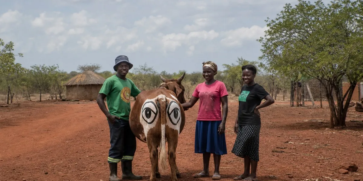 In Zimbabwe, livestock are painted with eyes to protect them from predators — Mongabay