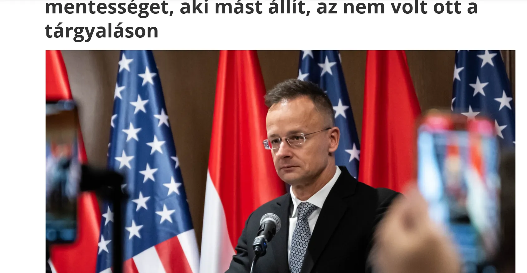 Сійярто заявив, що Угорщина отримала повне звільнення від санкцій США за російську нафту та газ