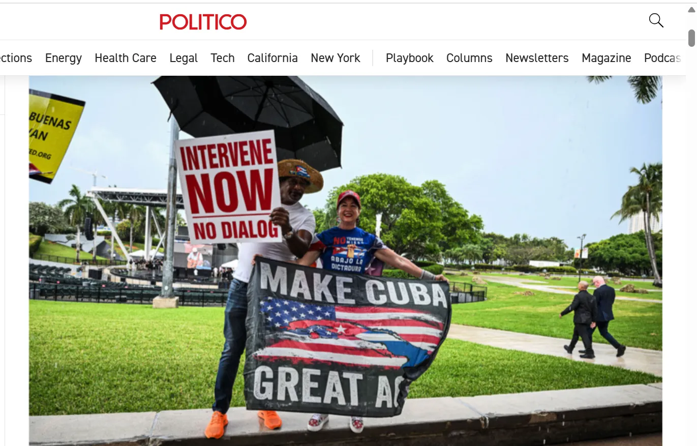 Trump is considering a military operation against Cuba — Politico