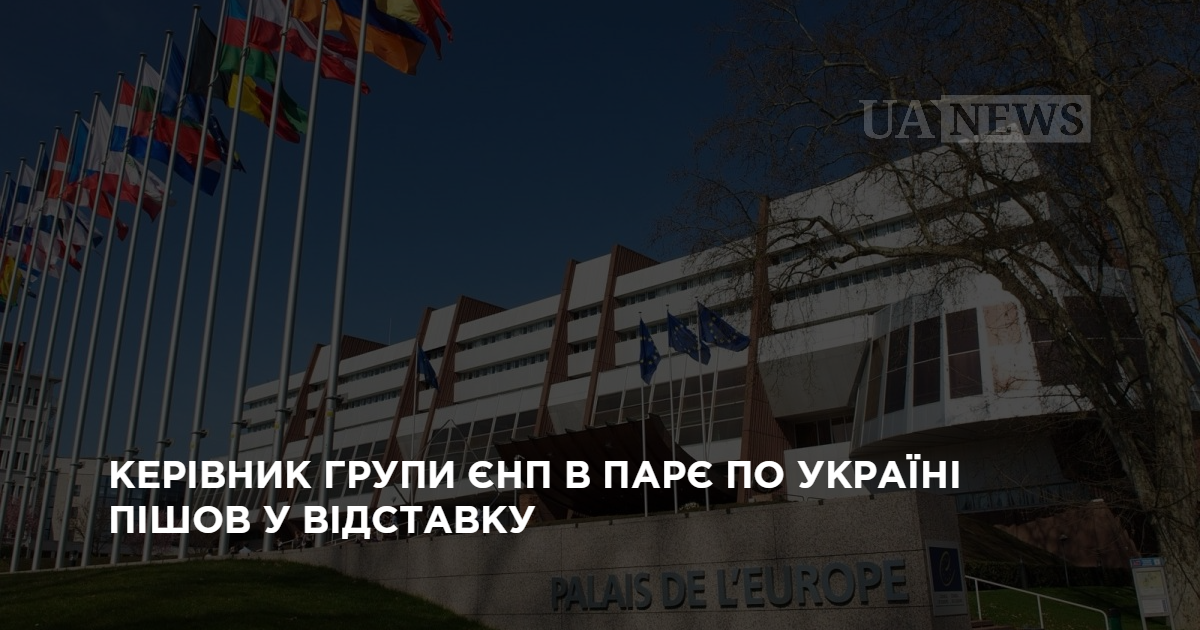 Керівник групи ЄНП в ПАРЄ по Україні пішов у відставку