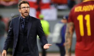 Видео: тренер «Ромы» заработал перелом, празднуя гол