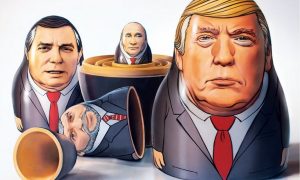 Журнал Time изобразил на обложке матрешку из Путина и Трампа