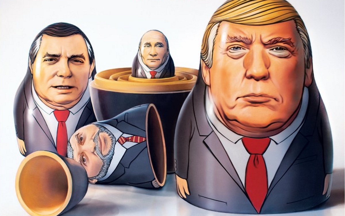 Журнал Time изобразил на обложке матрешку из Путина и Трампа