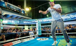 Видео: Усик и Белью провели открытые тренировки перед поединком