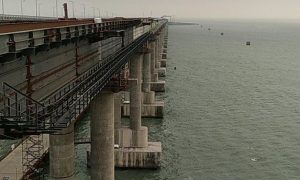 Фото: на Крымском мосту оккупантов обнаружили еще одну проблему