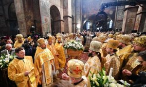 Фото, видео: в киевской Софии состоялась интронизация предстоятеля ПЦУ Епифания