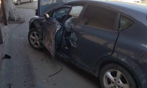 Фото: полиция разбила два авто и разгромила магазин, преследуя нарушителя