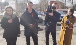 Фото: охрана Медведчука захватила четырех журналистов Bihus.info