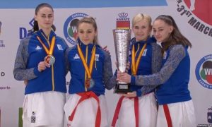 Украинские каратистки завоевали золото чемпионата Европы