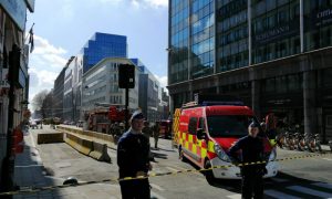 Фото: полиция перекрыла центр Брюсселя из-за угрозы взрыва