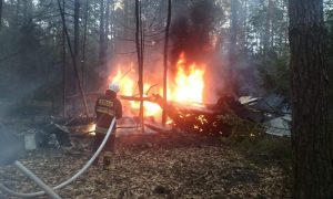 Фото, видео: в Польше разбился российский истребитель