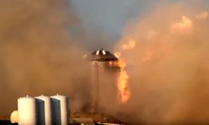 SpaceX показала полет марсианской ракеты