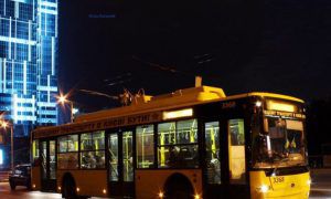 Ночной троллейбус в Киеве изменит маршрут
