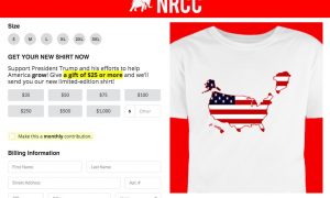 Фото: в Республиканской партии продают футболки с Гренландией в составе США