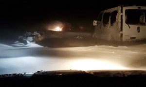 Фото: метель заблокировала дюжину авто в Черновицкой области