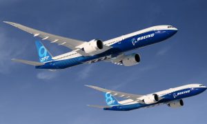 Видео: новый авиалайнер Boeing 777Х провел первый испытательный полет 