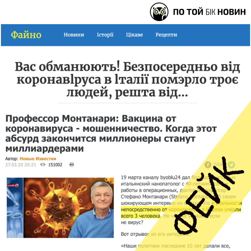 Смертність від коронавірусу в Італії: фейки і правда щодо статистики пандемії