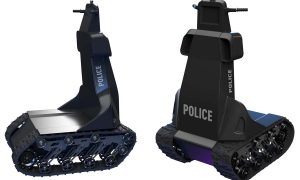 В Украине военного робота переоборудовали в копа для патрулирования улиц на время карантина (фото)