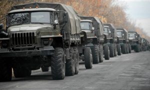 Фото: на Донбассе зафиксировали вторжение колонны российской техники