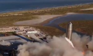SpaceX провела пуск нового прототипа «марсианского» корабля (видео)