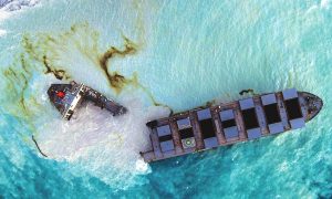 Фото: в Индийском океане произошла масштабная утечка нефти