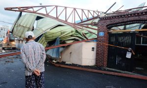 Фото: на Южную Корею обрушился тайфун