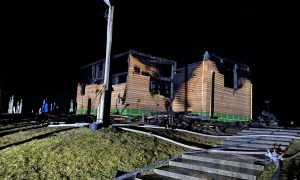 Фото: на Львовщине полностью сгорела деревянная церковь