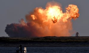 В Техасе во время испытаний взорвался прототип космического корабля Маска Starship