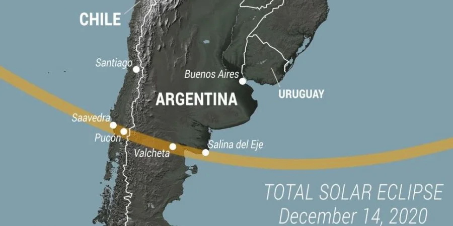 Последнее в этом году. 14 декабря жители части Земли увидят солнечное затмение