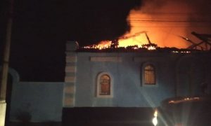 В оккупированной Горловке сгорел храм