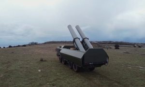 В оккупированный Крым прибыл для учений российский ракетный комплекс «Бастион»