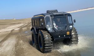 Видео: Украинские разработчики представили уникальный вездеход SHERP