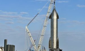 Новый прототип межпланетного корабля Илона Маска установили на космодроме SpaceX у города Starbase
