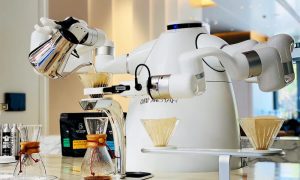 В Китае создали робота, который заваривает кофе без вмешательства человека