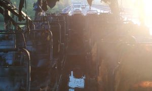 Фото: на Львовщине загорелся автобус с пассажирами