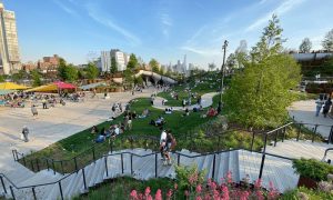 В Нью-Йорке открыли остров-парк Литл-Айленд, который стоит на 132 колоннах