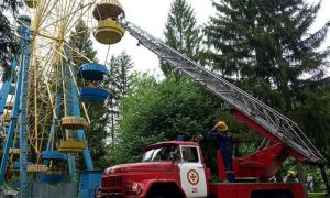 В Луцке произошла авария на колесе обозрения