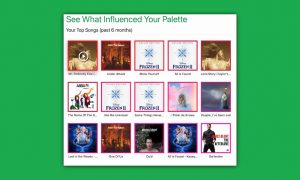 Spotify Palette создает цветовую палитру на основе музыкальных предпочтений