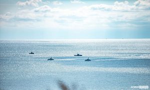 Украинские морпехи тренировали высадку и десантирование на побережье противника