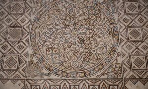 В Палестине реконструировали одну из самых больших в мире мозаик VIII века. Она состоит из более 5 млн элементов