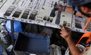 Фото: в Бразилии нарисовали мурал из сгоревших лесов Амазонки