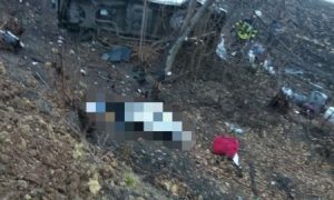 Фото: в ДТП с участием маршрутки в Луганской области погиб человек, есть пострадавшие