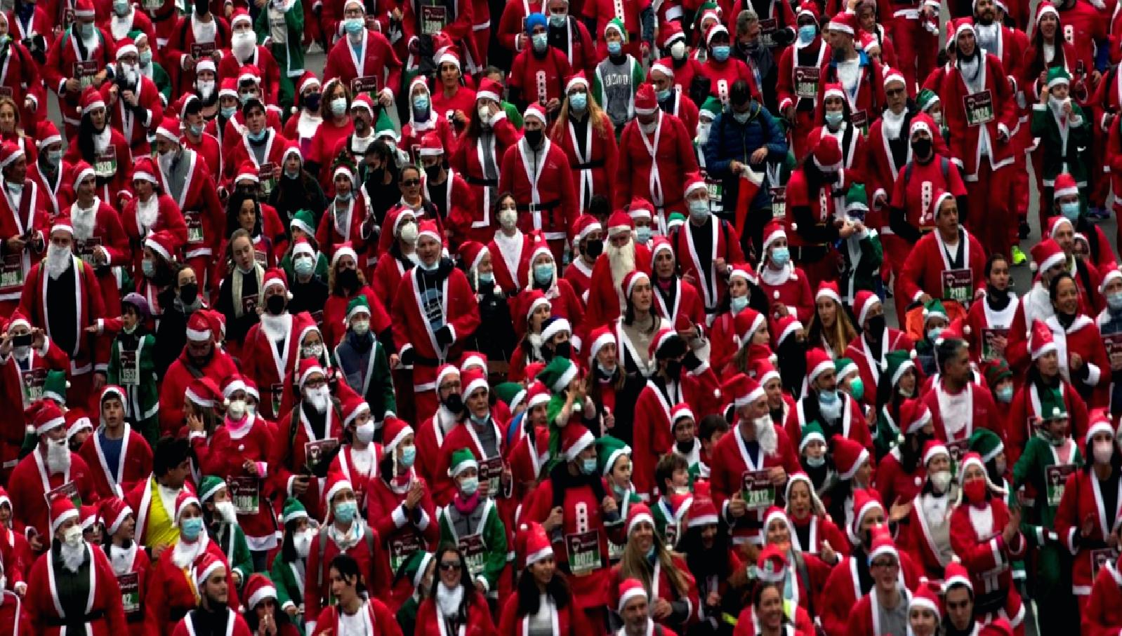 У Мадриді відбувся забіг Санта Клаусів