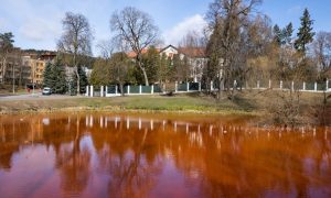 Фото: біля російського посольства у Вільнюсі з’явилося «море крові»