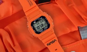 Casio выпустила новую модель G-Shock в стилистике оранжевых скафандров NASA