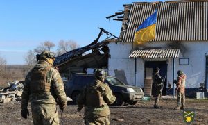 На границе россии со стороны Харькова появился флаг Украины