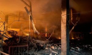 Днепр подвергся атаке дронов-камикадзе: вспыхнул пожар, есть пострадавшие 